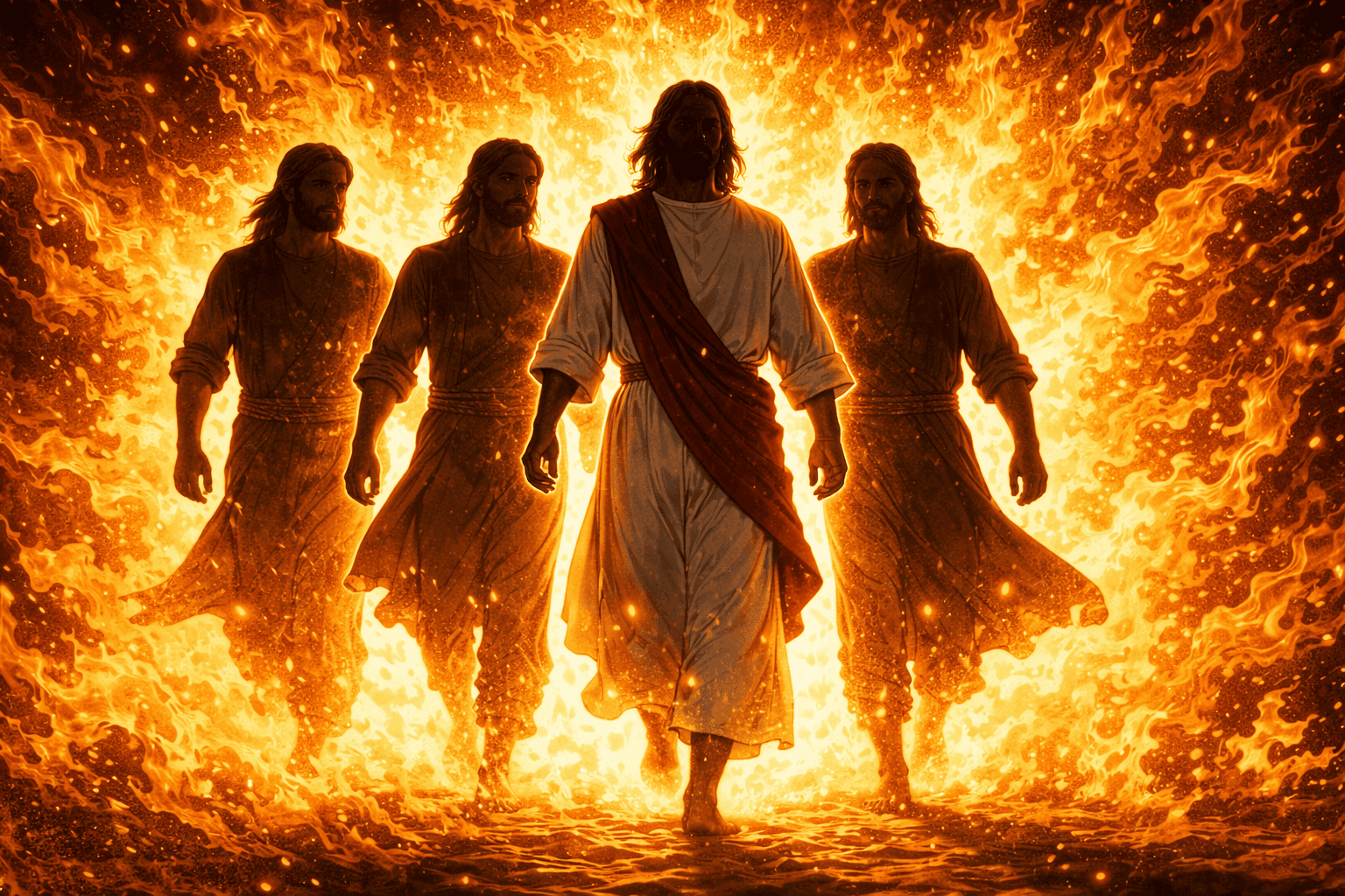 fire Dark image of a strand of DNA with the title "The DNA of a Disciple"